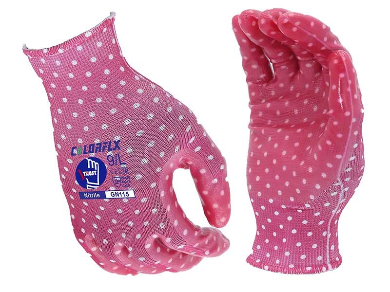 GN115-Nitrile Palm Coated Gardening Work Gloves