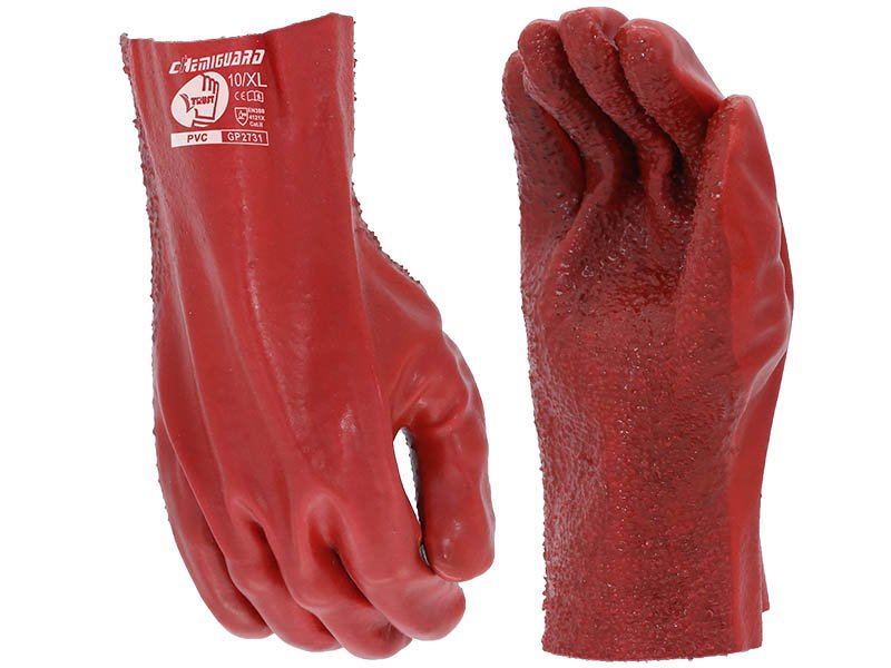 GP2731-Terry Cloth Palm PVC Fully Coated Safety Working Gloves