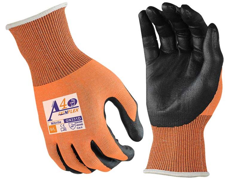 GN331D-18G Anti Cut Nitrile Micro Foam Safety Working Gloves