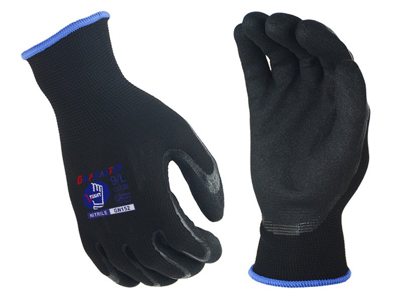 GN152-Nitrile Double Palm Sandy Work Gloves