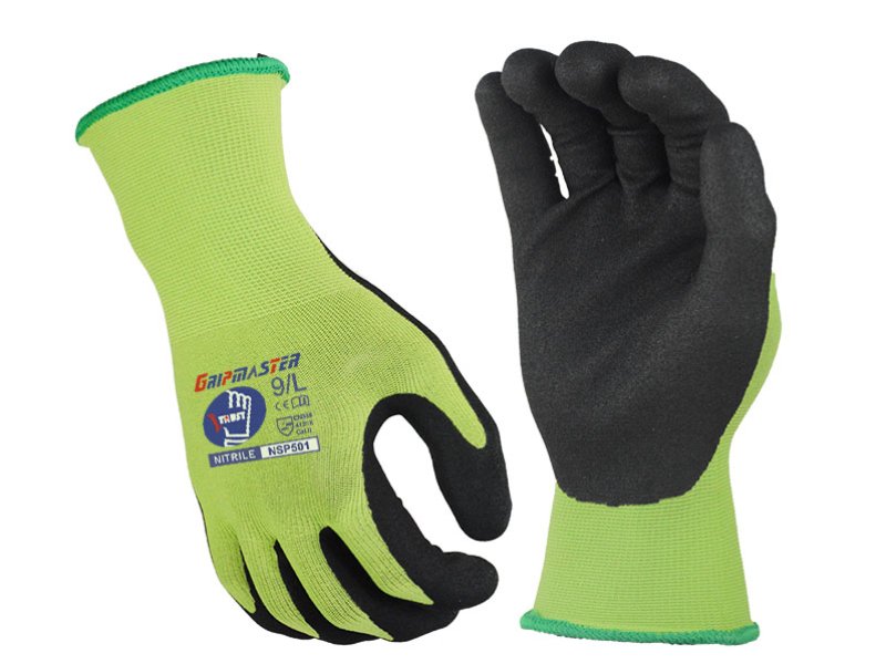 NSP501-Nitrile Palm Coated Safety Work Gloves