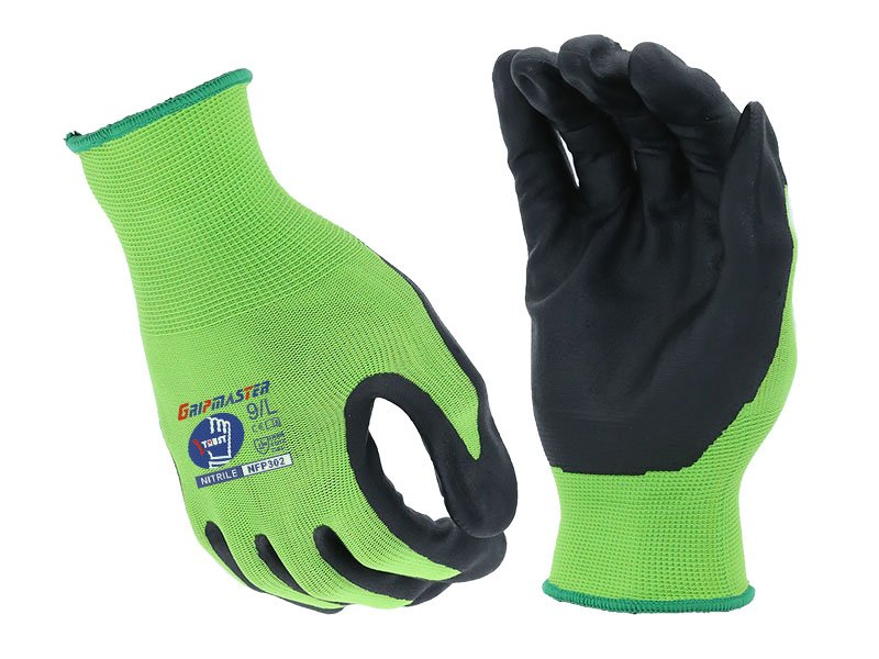 NFP302-Micro Foam Nitrile Palm Coated Safety Work Gloves