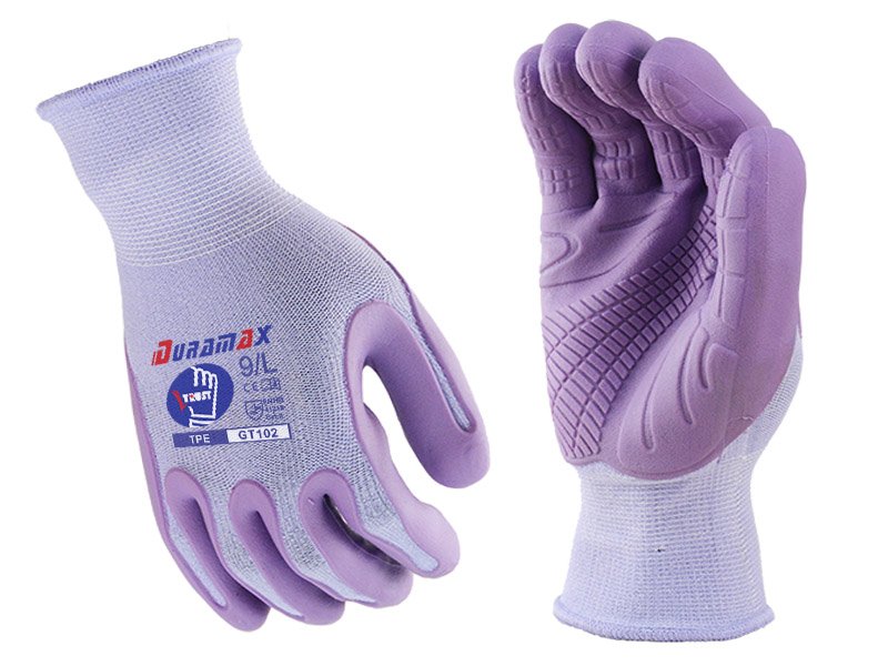 EP302-High Durability TPE Palm Coated Gardening Safety Work Gloves