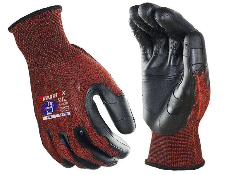 EP300-High Durability TPE Palm Coated Safety Working Gloves